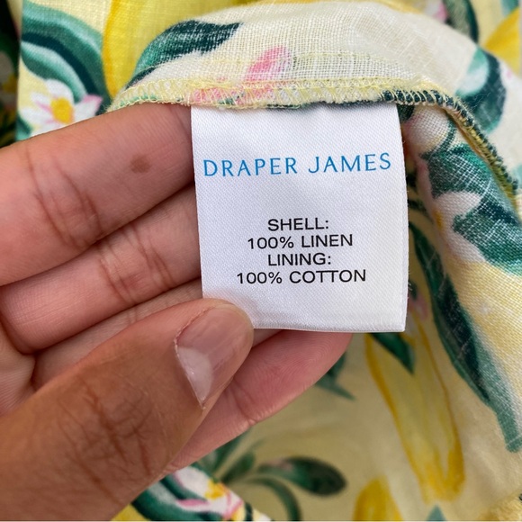 Drapes James Danielle Mini Dress Lemon Blossom 4 - Picture 9 of 9